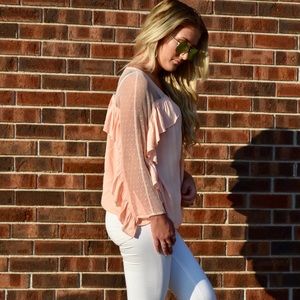 Blush Lace Blouse